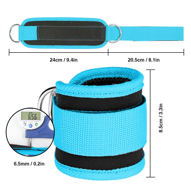 Gym Ankle Straps – Leg & Glute Training Cuffs for Cable Kickbacks & Abductors