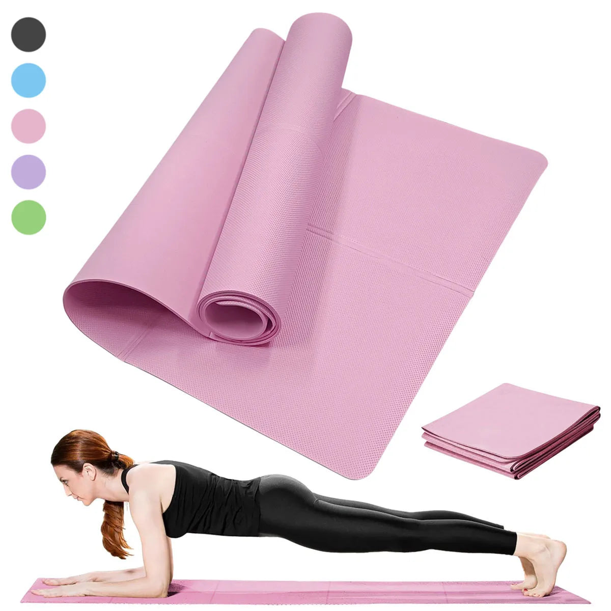 Stay Grounded: Non-Slip Pilates & Yoga Mat for Home Workouts
